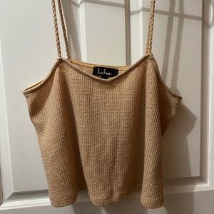 Beige Knit Lulus Crop Tank Top! So comfy & cute!